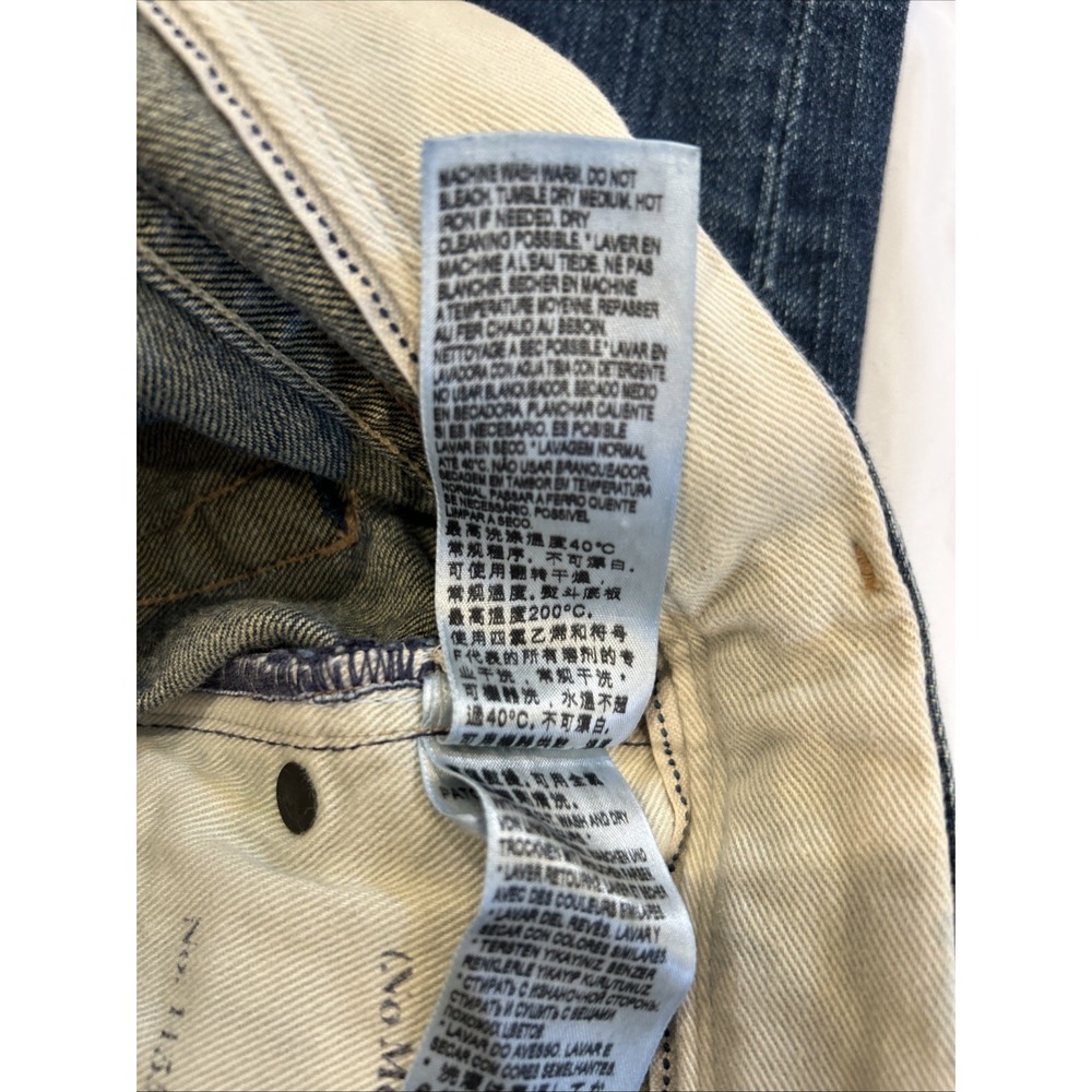 Levis Made Crafted Jeans 32x32 Button Fly Premium Denim‎ Straight Leg Blue - Picture 12 of 12